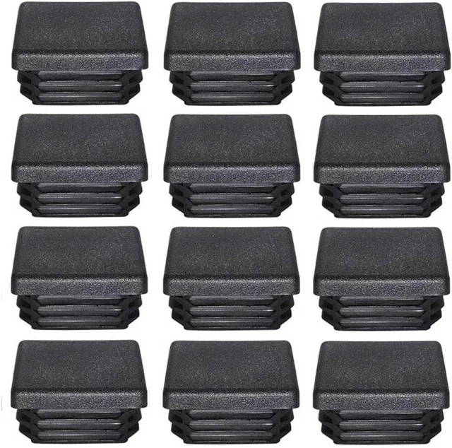 Bouchon Plastique 50x50mm Embout Tube Carre Noir 50*50mm