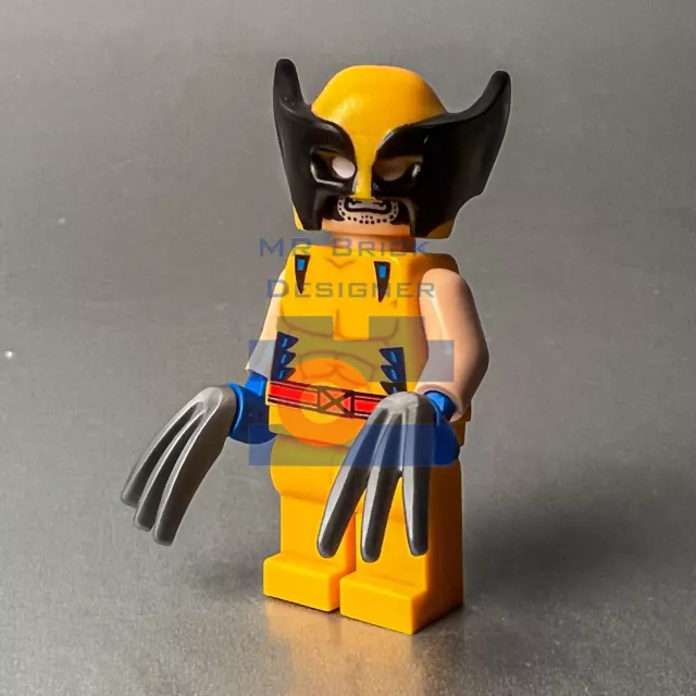 NEW Lego Marvel Wolverine Mech Armor Minifigure Minifig 76202 Claws X-Men Logan