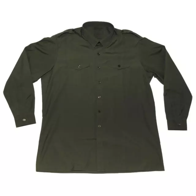 British army surplus olive green long sleeve general service shirt GRADE 1