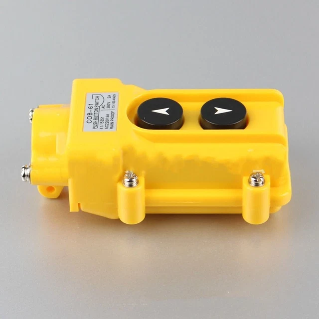COB-61 PUSH BUTTON Switch Yellow UP Down Hoist Switch Truck Tipper EUR