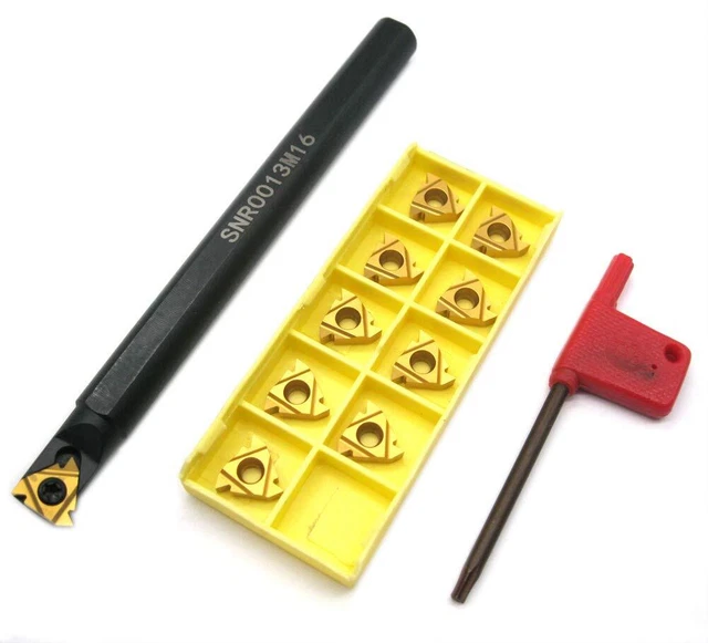 1/2" Lathe Threading Boring Bar SNR0013M16 with 10pcs 16IR AG60 Internal