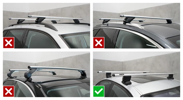 Barres De Toit Transversales Pour BMW Série 1 E87 (2004-2011) - Aluminium Anodisé Noir - Charge Max 75 Kg - Aérodynamiques Et Silencieuses - Kit Complet