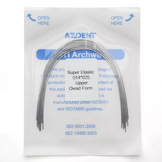 AZDENT Dental Orthodontic Super Elastic Niti Ovoid Form Rectangular Arch Wires 2