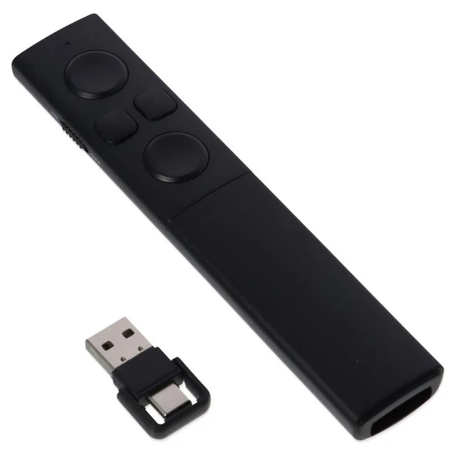 Black Pointer Pen 2.4GHz Volume Control Slide Advancer  Office