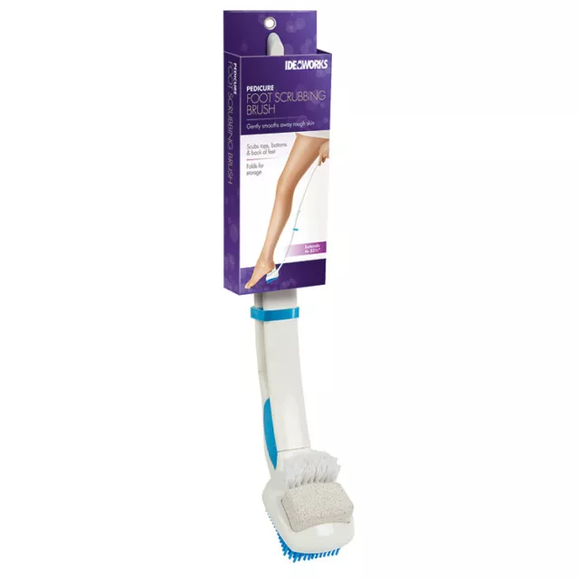Ideaworks Extendable Handle Pedicure Foot Scrubbing Brush 3