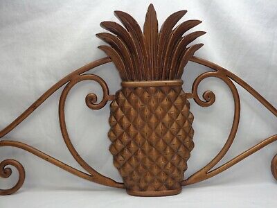 Pineapple Ornate Metal Wall Art Architectural Over Door Fireplace Mantel Plaque