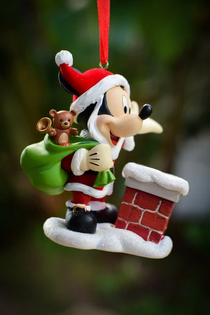 Disney 2013 Sketchbook Santa Claus MICKEY MOUSE CHIMNEY Christmas Ornament NEW