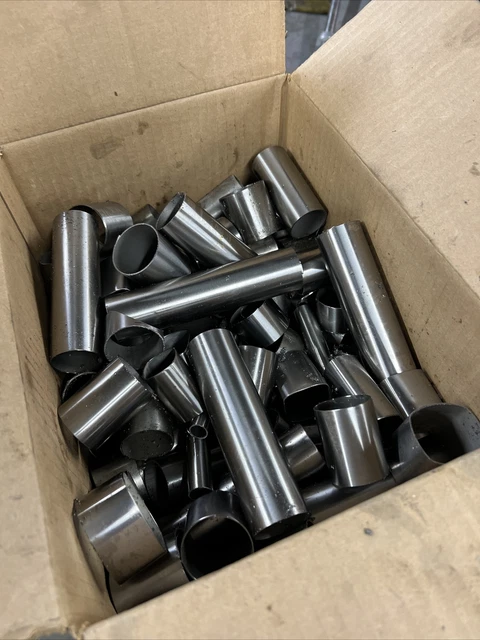Titanium tube scraps for welding practice. 3/2.5