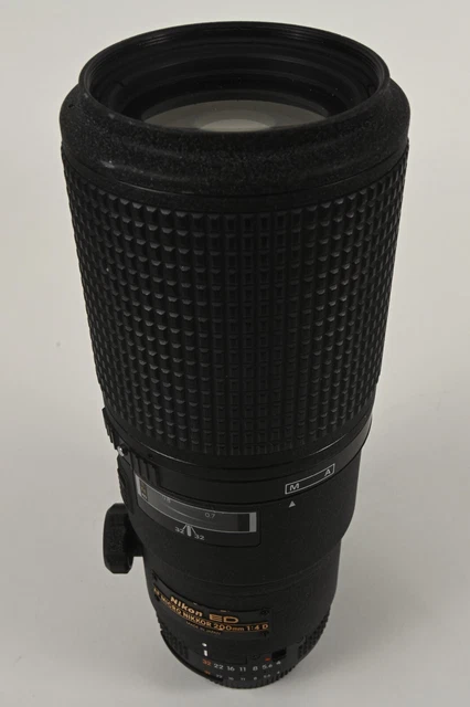 Nikon NIKKOR AF Micro 200mm f/4 D ED Telephoto Prime Camera Lens #T400796