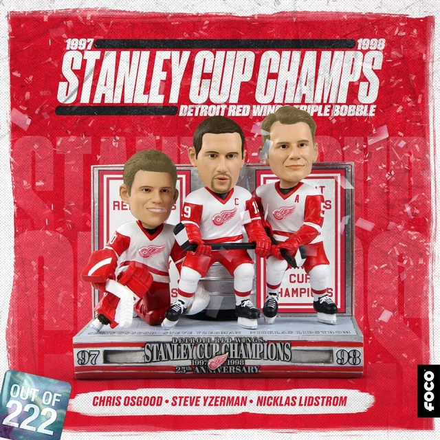 DETROIT RED WINGS 1997/98 Stanley Cup Champs Celebration Scene 5" Bobblehead NIB DETROIT RED WINGS 1997/98 Stanley Cup Champs Celebration Scene 5" Bobblehead NIB