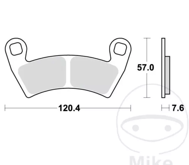 Juego de pastillas de freno delanteras Polaris Ranger 400 500 700 800 900 1000 General 2