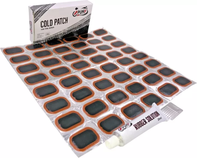 Upump Bike Tyre Inner Tube Puncture Repair Kit - 48 Patches,20Ml Rubber Solution 2