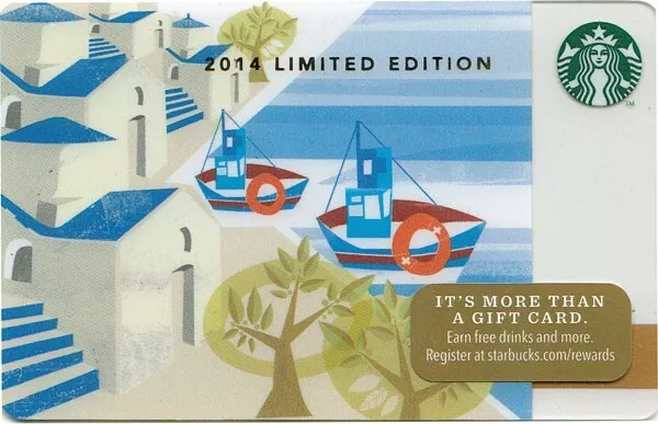 STARBUCKS Greek Islands 2014 GIFT CARD NEW