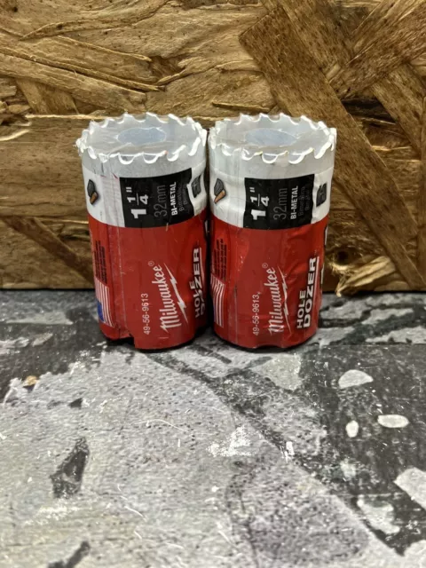 2 PACK  Milwaukee 1 1/4" Hole Dozer Hole Saw Bi-Metal 49-56-9613