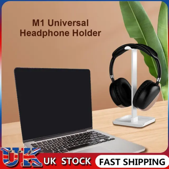M1 Headphone Holder Hanger Earphone Desktop Display Stand Bracket (White)