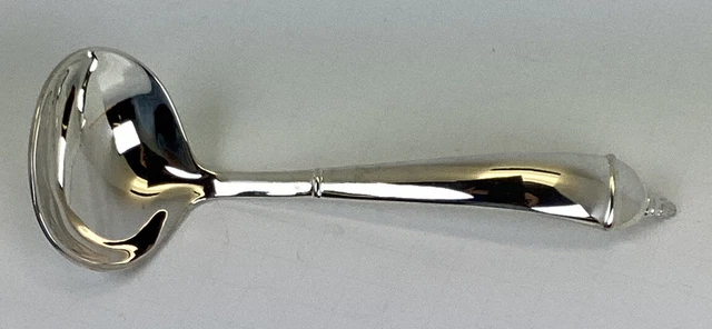 Towel silver plated gravy spoon