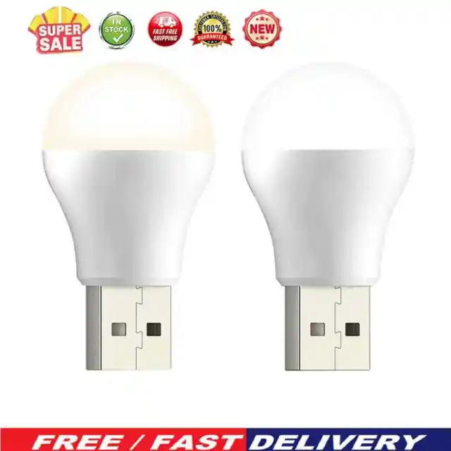 USB Small Night Bulb Portable Mini USB Plug Lamp Eye Protection for Household