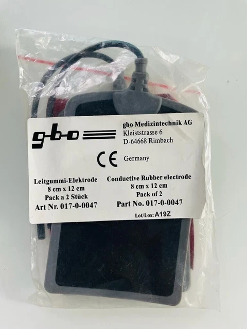 GBO Medizintechnik conductive rubber electrodes 017-0-0047