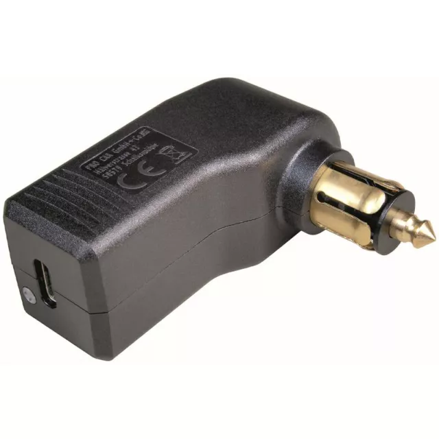 With angle USB-C standard socket, 12-24V/5V, max. 3A Cigarette Lighter - Et Board