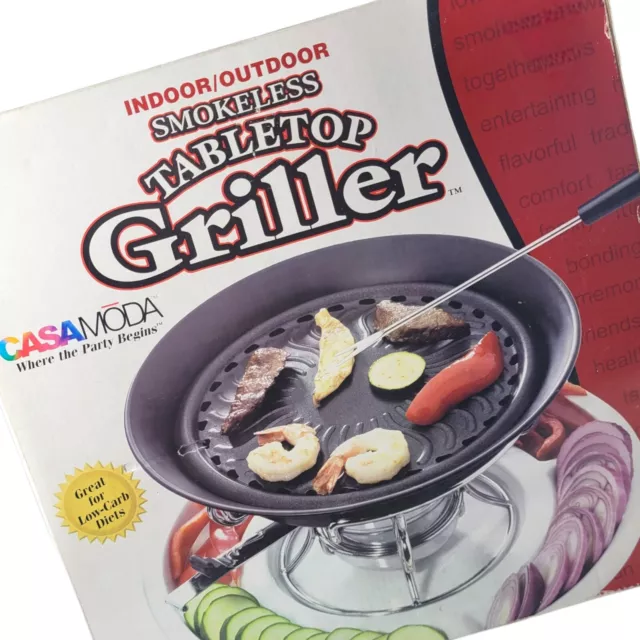 CASAMODA Indoor Outdoor Smokeless Tabletop Griller Grill CM10440