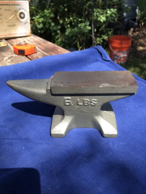 SMALL ANTIQUE ANVIL 6 LBS 7 1/4" LONG Jewelers Craft Hobby Machinist Tool !