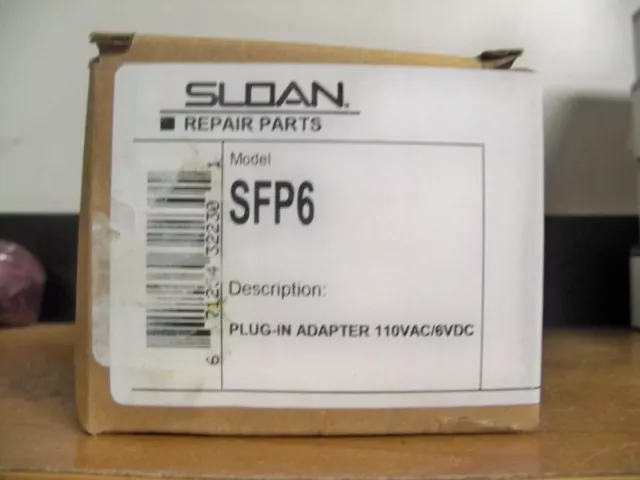 New Sloan 0362006 Sfp6 Plug In Adapter 6Vdc Sf Series Faucets Free Advantage S&H