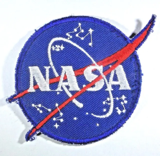 Nasa  Space Agency 2-1/2" Dia. Embroadered Logo Design Jacket Patch