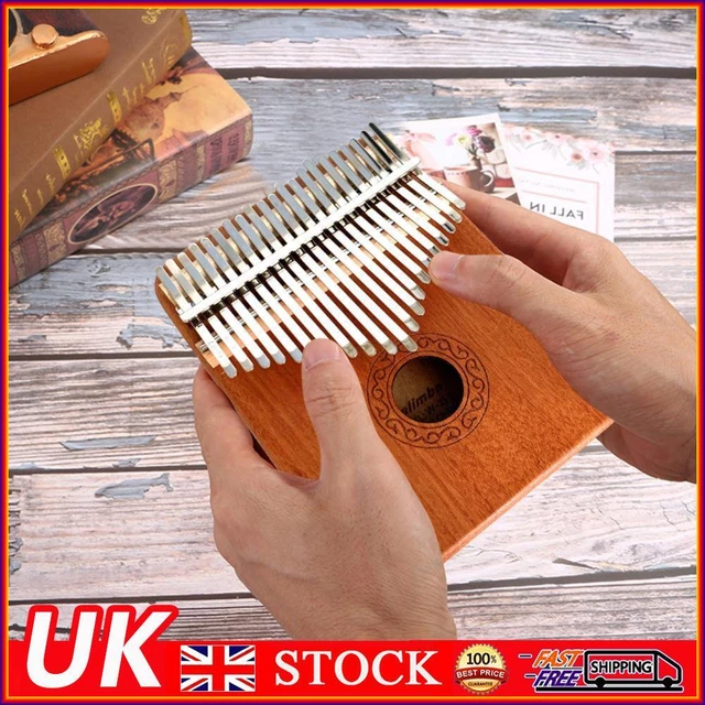 Mahogany 21 Key Kalimba Thumb Piano Mbira Musical Instrument Gift for Beginners