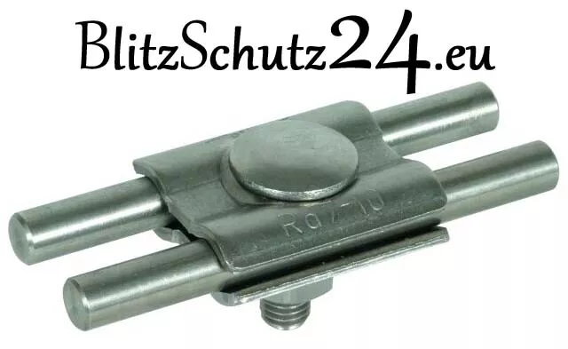 Protection contre la foudre / paratonnerre DEHN, connecteur parallèle 7-10 mm Niro / acier inoxydable V4A