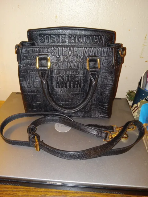 Steve Madden purse satchel crossbody black new