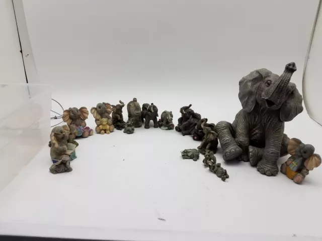 Collectibles Variety Set Elephant Displays 7.8 LBS