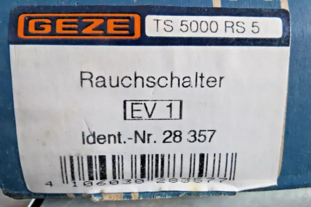 GEZE Rauchschalter TS 5000 RS 5