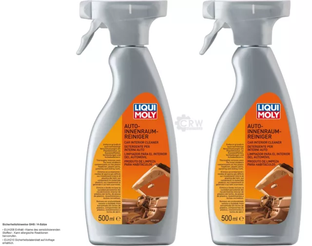 2x LIQUI MOLY Auto-Innenraum-Reiniger car-Cleaner 1547 Vaporisateur 500 ML