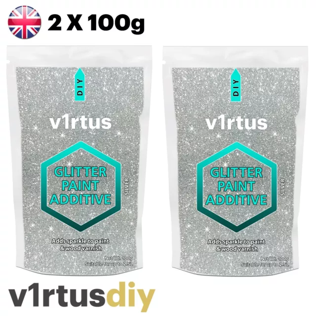 Glitter Paint Additive Silver Holographic Diamond Emulsion Varnish