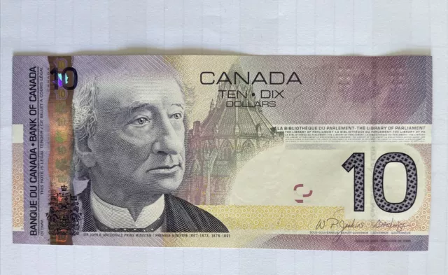 Canadische Dollar Banknote Kanada 10 Dollar, Sammler