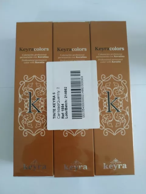 3 Colorations D'oxydation Keyra 100ML 12.11S BLOND TR TRES CLAIR CENDRE PROFOND