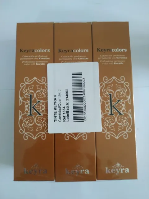 3 Colorations D'oxydation Keyra 100ML 8.1 BLOND  CLAIR CENDRE
