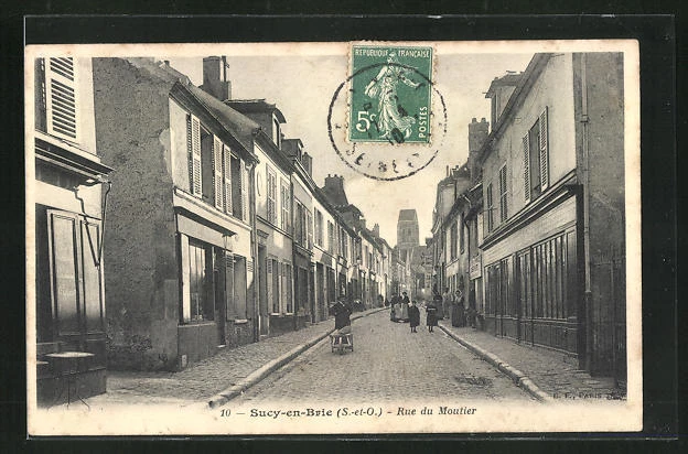 CPA Sucy-en-Brie, Rue du Moutier 1910