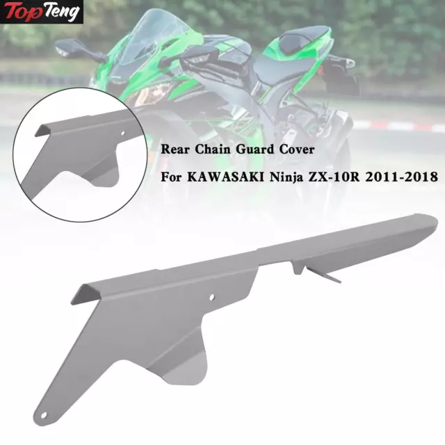 Sprocket Chain Guard Protector Cover For KAWASAKI ZX-10R 2011-2018 Titanium D1