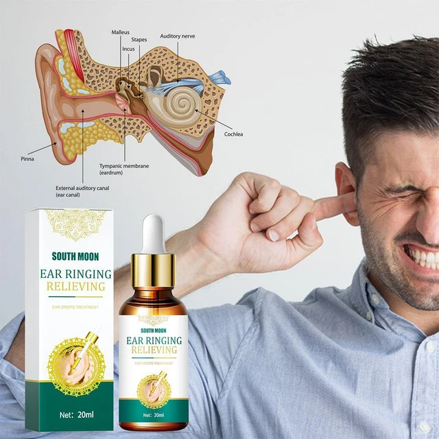 20 ml gotas para los oídos de tinnitus para los síntomas del tinnitus dolor de oído N9K7 alivio cuidado R5T1 nuevo R5T1