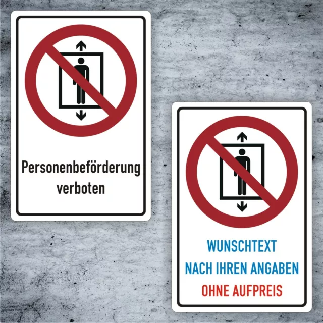 Verbotsschild Personenbeförderung verboten Kombi-Schild DIN EN ISO 7010 P027