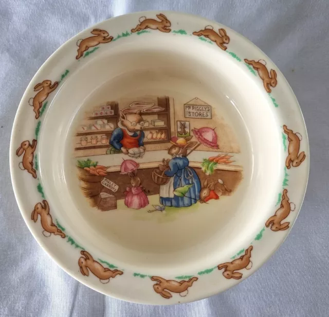 Collectible Bunnykins Childrens Bowl Royal Doulton Excon