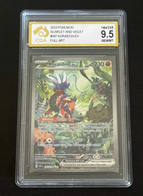 KORAIDON ex 247/198 SCARLET AND VIOLET POKEMON-ALT ART-MINT- ULTRA RARE- NEW