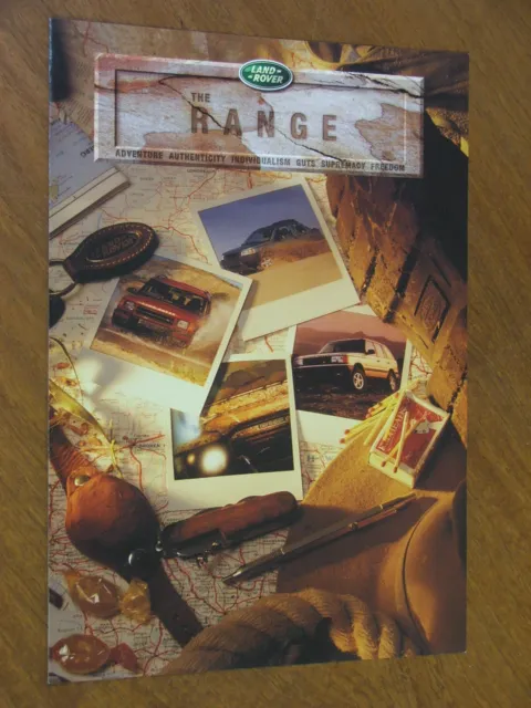 1999 Land Rover range original Australian 4 page brochure
