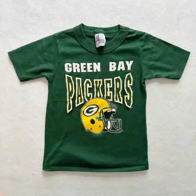 Vintage Garan Green Bay Packers Kids Single Stitch Tee: 5/6y?