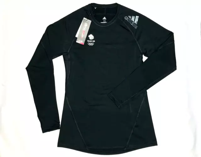 Adidas Climawarm Crew Shirt Jersey Team GB Winter Olympic Base Layer Black Golf