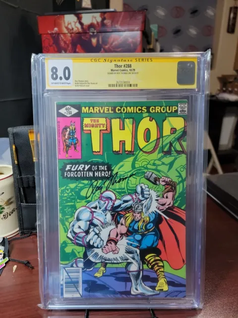 Thor #288 CGC 8.0 Signed by Roy Thomas!! 1st App of The One Above All 🔥🔑🔥