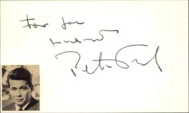 Peter Weck German Actor Signed 3" x 5" Index Card