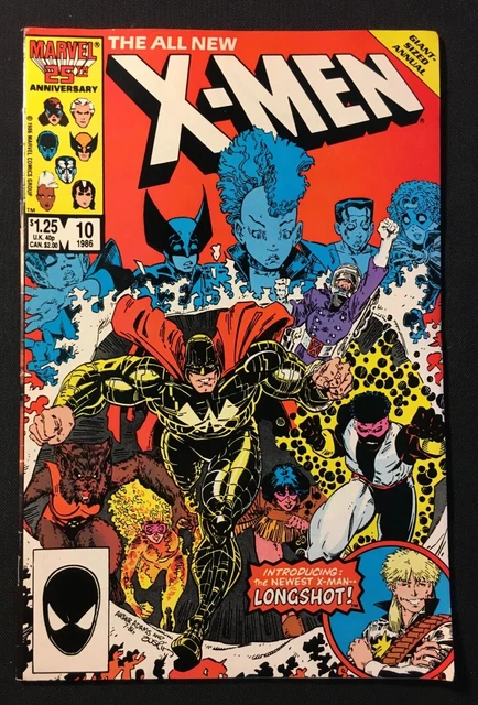 UNCANNY X MEN 10 ANNUAL KEY 1st app X BABIES Longshot V 1 New Mutants GIANT SIZE