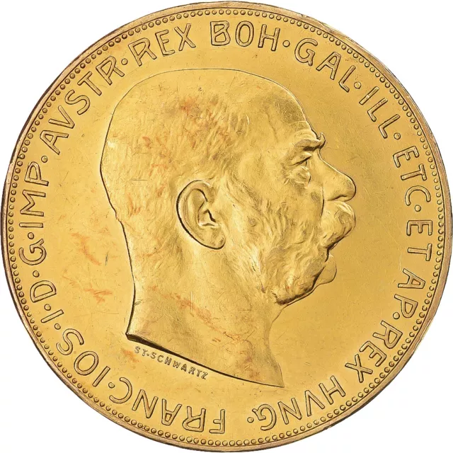[#869574] Monnaie, Autriche, Franz Joseph I, 100 Corona, 1915, Vienne, Refrappe